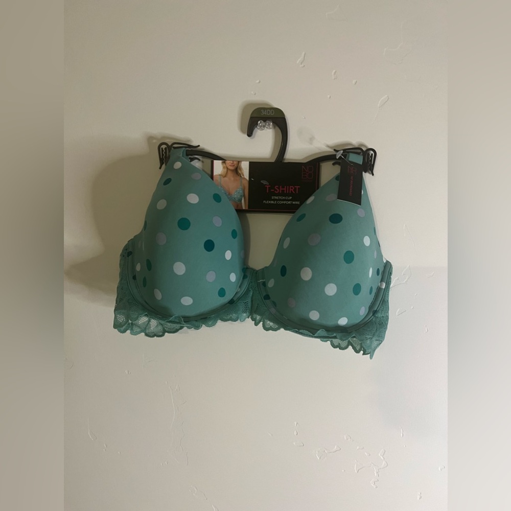 Green T-shirt bra